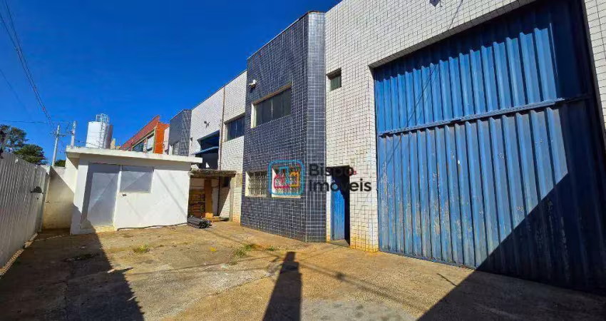 Galpão industrial para alugar, 705 m² por r$ 9.803/mês - cidade industrial - santa bárbara d'oeste/sp