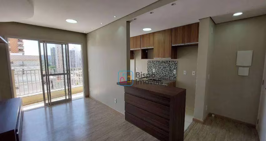 Apartamento com 2 dormitórios para alugar, 52 m² por r$ 2.385,21/mês - centro - americana/sp