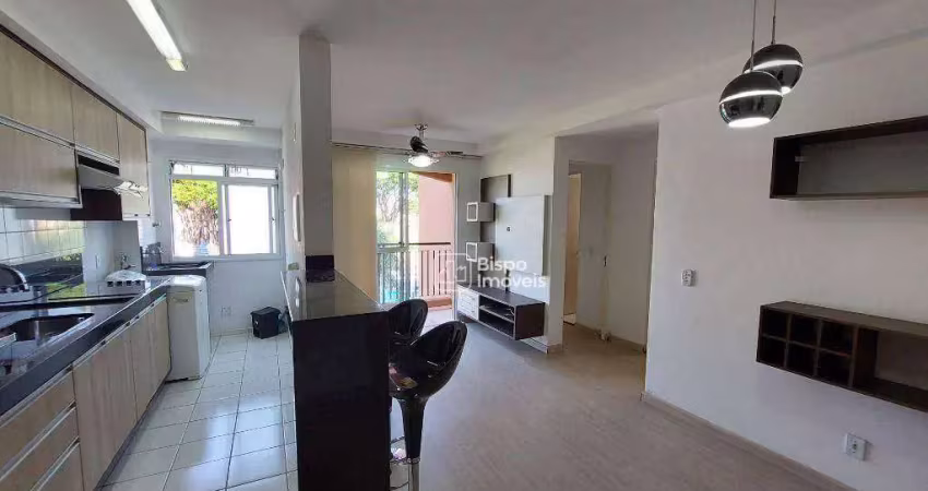 Apartamento com 2 dormitórios para alugar, 55 m² por r$ 2.644,31/mês - jardim nossa senhora do carmo - americana/sp