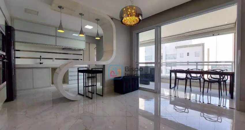Apartamento com 3 dormitórios para alugar, 121 m² - vila frezzarim - americana/sp