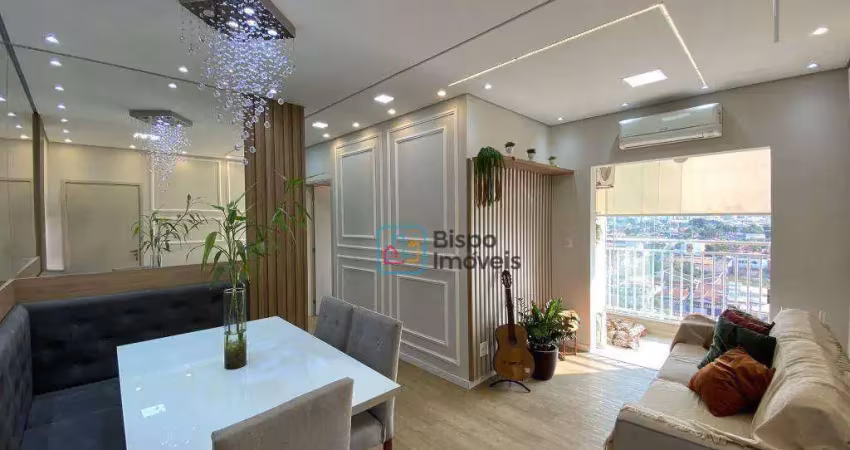 Apartamento com 2 dormitórios para alugar, 60 m² por r$ 2.754,63/mês - jardim bela vista - americana/sp