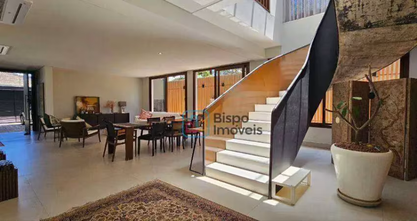 Casa com 4 suítes para alugar, 634 m² por r$ 17.430/mês - parque residencial nardini - americana/sp
