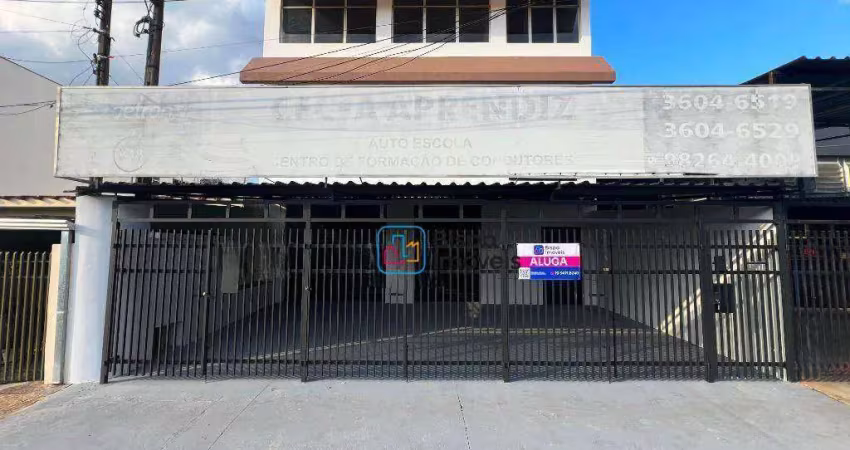 Salão para alugar, 495 m² por r$ 14.385,00/mês - jardim américa ii - americana/sp