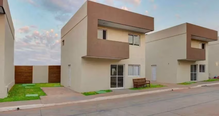 Sobrado 107 m², novo, alto padrão, 3 suites em condominio fechado no Jd Maria Ines proximo ao Buriti