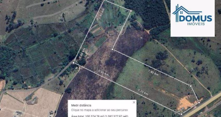 Área à venda, 100000 m² por R$ 15.000.000,00 - Jd. Campo Grande - Caçapava/SP