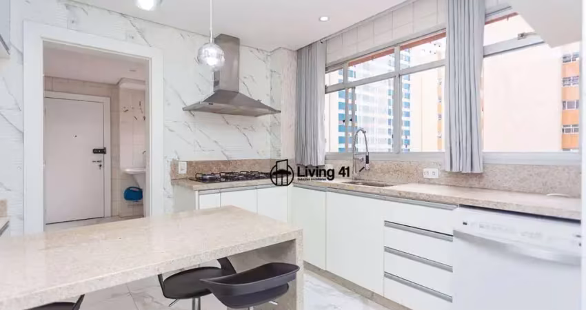 Apartamento com 4 dormitórios para alugar, 222 m² por r$ 9.500/mês - batel - curitiba/pr