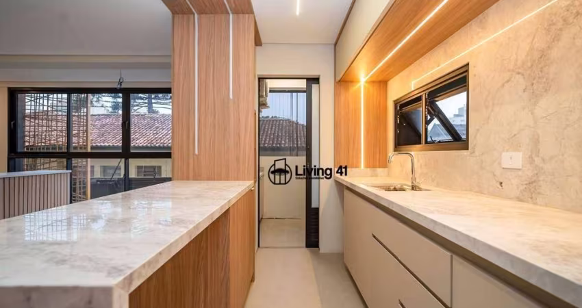 Apartamento com 2 dormitórios para alugar, 86 m² por R$ 6.200/mês - Alto da XV - Curitiba/PR