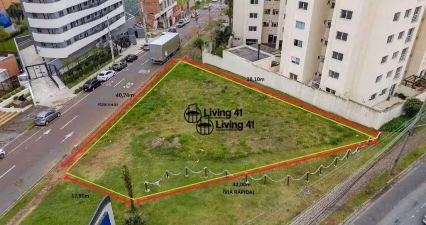 Terreno à venda, 864 m² por r$ 5.000.000,00 - portão - curitiba/pr