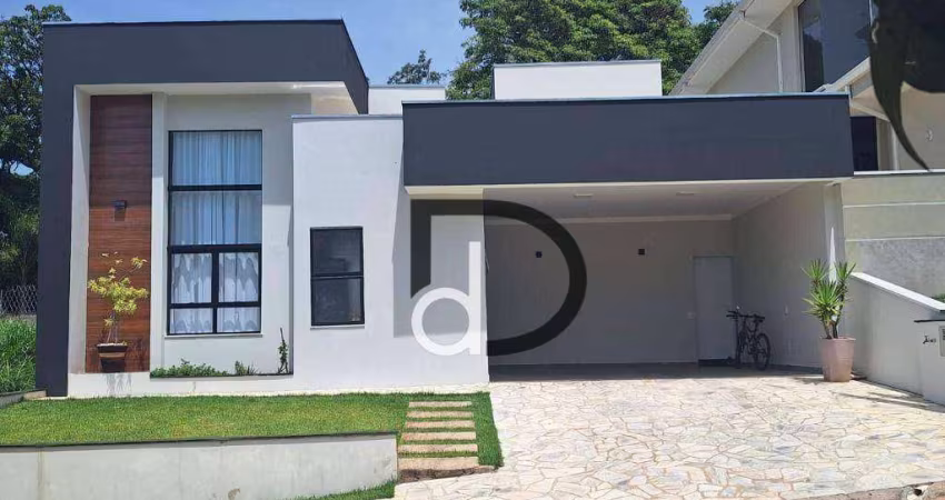 Casa térrea, nova à venda em Valinhos, 3 suítes