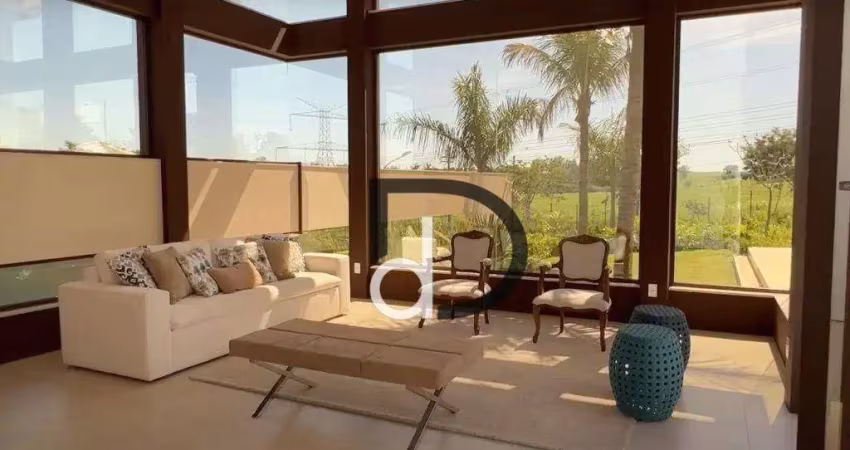 Casa de Alto Padrão com Pé Direito Duplo, Espaço Gourmet e Piscina Infinita em Alphaville D. Pedro III