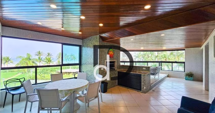 Apartamento frente ao mar com 293m² disponível p/ venda e locação em Riviera de São Lourenço