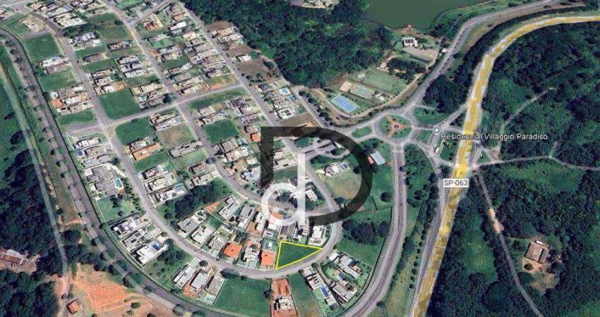 Terreno à venda, 854 m² por R$ 490.000,00 - Condominio Residencial Paradiso - Itatiba/SP