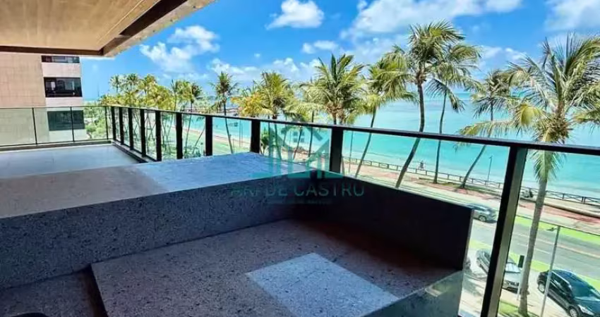 MANSÃO GALBA ACCIOLY - Apartamento a beira-mar de Ponta Verde, com 4 suítes, varanda gourmet com 60m² e 5 a 6 vagas de garagem.