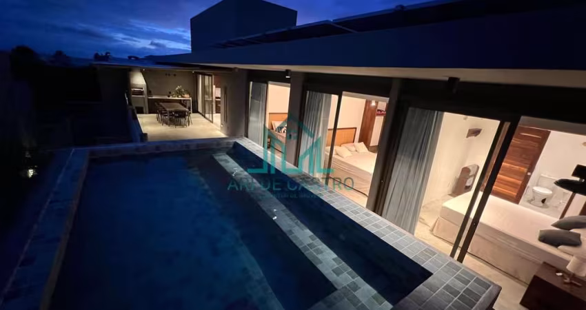 Apartamento Cobertura 3 Suítes, com Piscina, Mobiliada, 166m² e Varanda Gourmet - Rota Ecológica dos Milagres - Alagoas