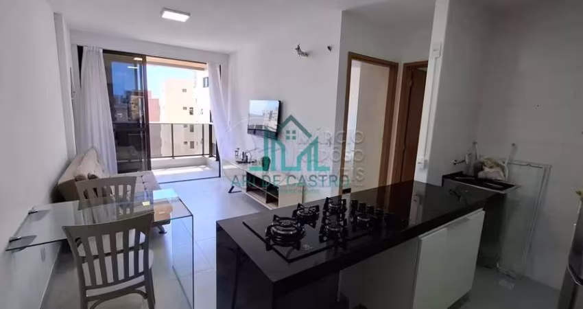 Quarto e Sala Mobiliado, Nascente com Varanda 39,79m² na Ponta Verde - Maceió Alagoas