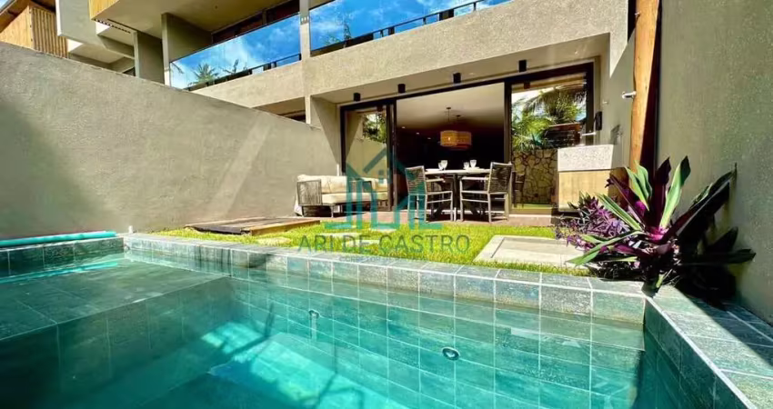 Casa à venda 3 Suítes, Duplex, 155m², Mobiliada e Piscina na Praia do Riacho em São Miguel dos Milagres - Alagoas