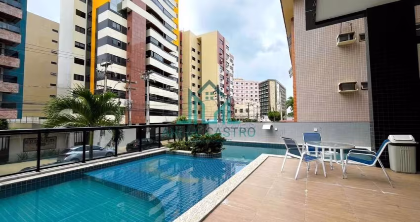 Apartamento na Praia de Ponta Verde com 141m² com 3 Suítes, Varanda e 2 Vagas - Maceió Alagoas
