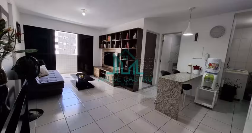 Apartamento Quarto e Sala Mobiliado na Ponta Verde com 49m² - Maceió Alagoas