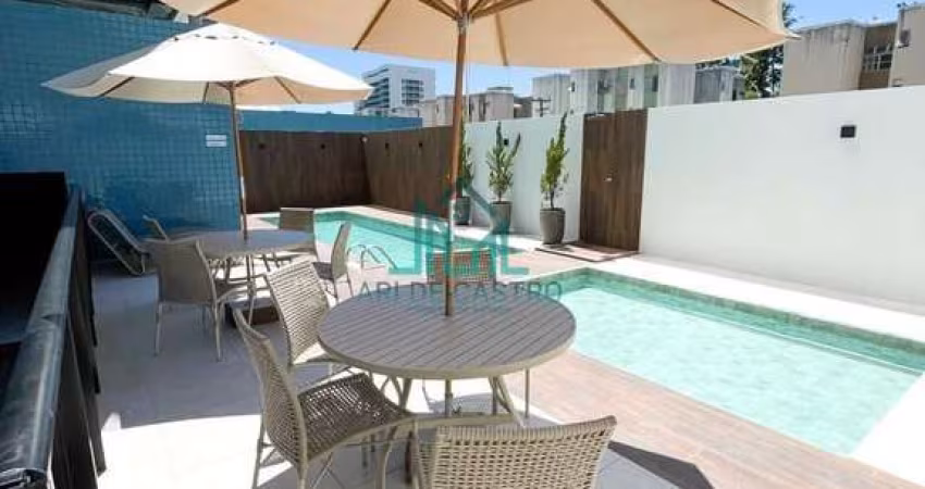 Apartamento Quarto e Sala de 42m² com Vista Mar da Praia de Cruz das Almas, Mobilia Fixa - Maceió Alagoas