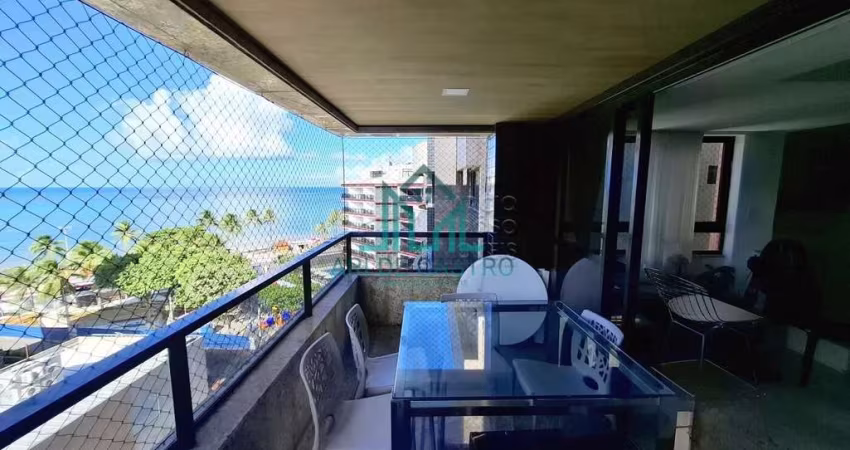 Apartamento Cobertura na Praia de Ponta Verde com Vista Mar, 292m², 3 Quartos, Piscina, Duplex - Maceió Alagoas