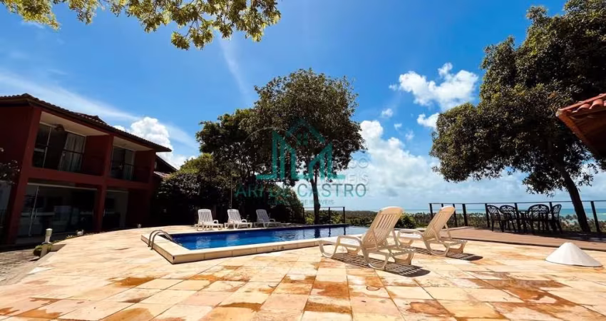 Casa na Praia do Marceneiro, Vista-Mar,  6 suítes, Piscina, casa com 700m² - Rota Ecológica dos Milagres - Alagoas