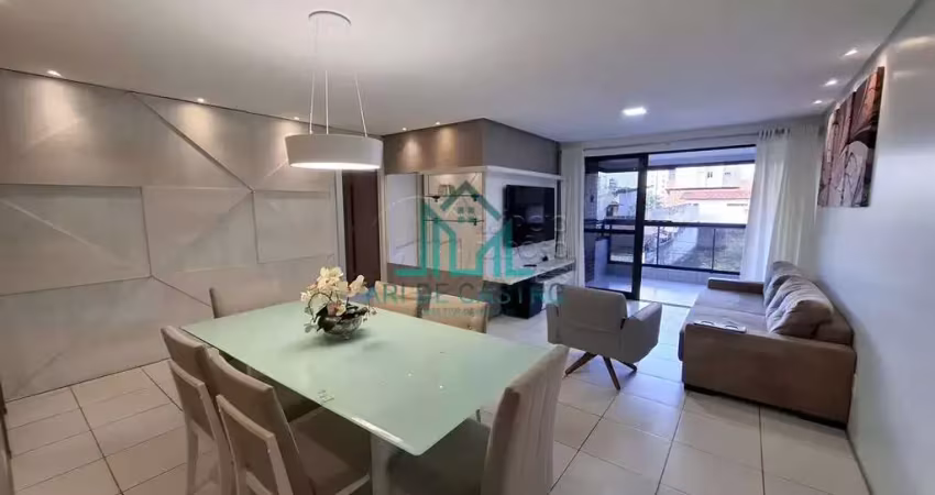 Apartamento Mobiliado com 3 Quartos com 117m², Nascente, Varanda, 2 Vagas, na Jatiuca - Maceió Alagoas