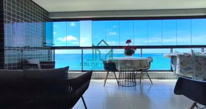Apartamento à beira-mar da praia de guaxuma com 145m² com 4 quartos - maceió alagoas