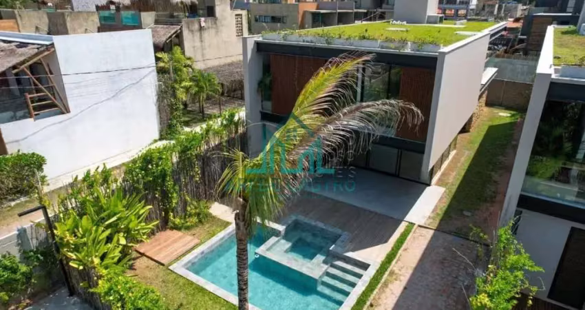 Casa de luxo em milagres com 5 suítes, piscina, 296m², condomínio beira-mar da praia do marceneiro - maceió alagoas