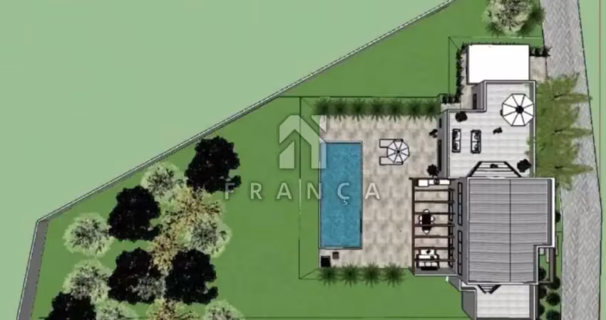Terreno em condomínio fechado lago dourado, jacareí/sp, com projeto aprovado.