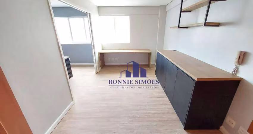 Sala comercial para alugar em moema, 32 m², avenida rouxinol, 1041, 2 salas, 1 wc, copa, 1 vaga, próximo a estação e shopping ibirapuera