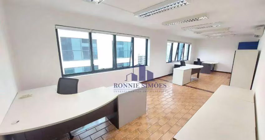 Conjunto comercial à venda em moema, 140 m², avenida macuco,  ed. international office, av. macuco, salas, banheiros, 5 vagas, próximo do metrô