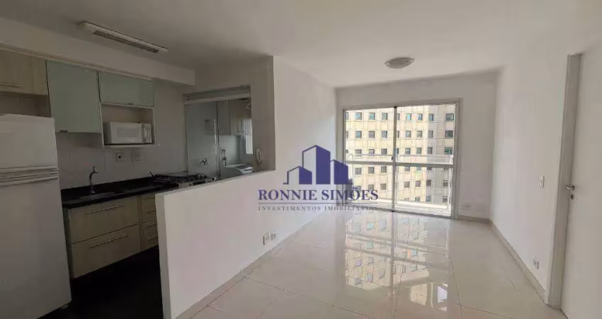 APARTAMENTO COM VARANDA PARA ALUGAR, 45 M², MOEMA, ED. GLAM, R. JUQUIS, 391, 1 DORMITÓRIO, SALA, 1 BANHEIRO, 1 VAGA, PRÓXIMO AO SHOPPING E METRÔ