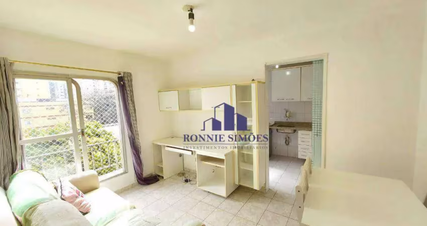 Apartamento à venda, 40 m², moema, edifício jandira, 1 dormitório, sala, cozinha, 1 banheiro, 1 vaga, próximo do shopping ibirapuera