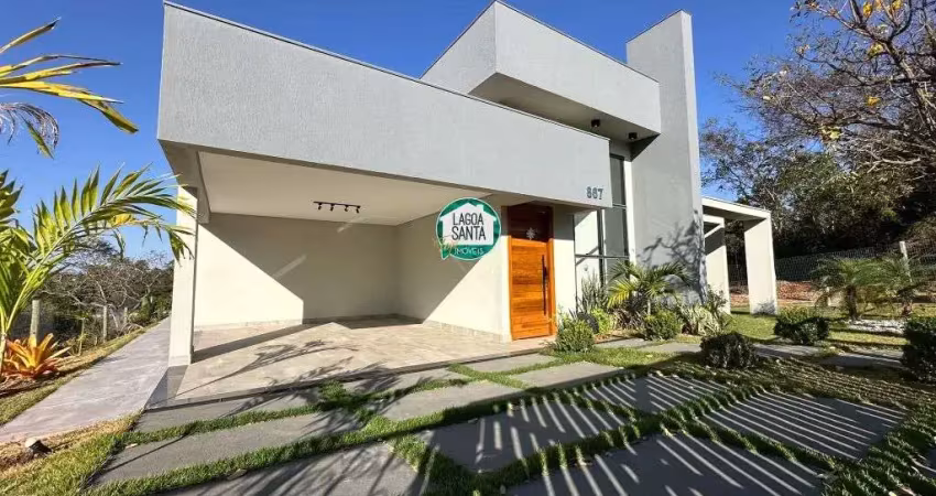 Casa com 3 dormitórios à venda, 186 m² por r$ 890.000,00 - condomínio estância da mata - lagoa santa/mg