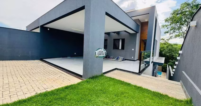 Casa com 3 dormitórios à venda, 166 m² por r$ 1.090.000,00 - condomínio trilhas do sol - lagoa santa/mg