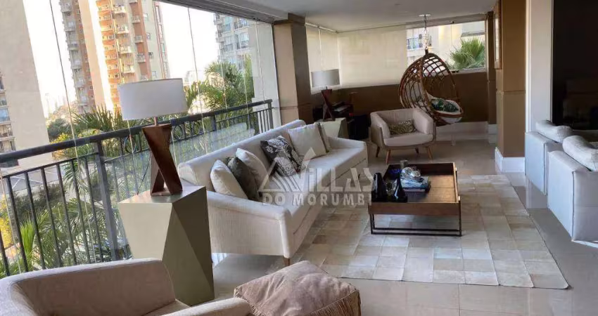 Apartamento com 3 dormitórios à venda, 248 m² por r$ 3.000.000,00 - jardim fonte do morumbi - são paulo/sp