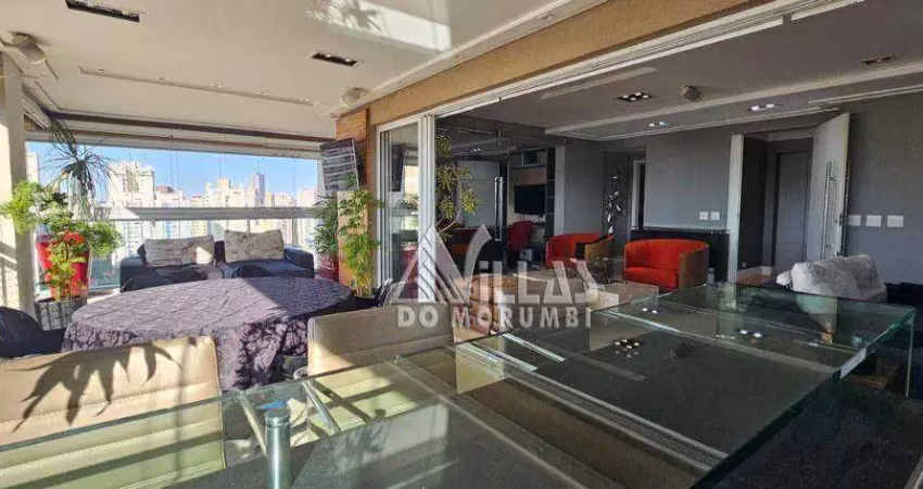 Apartamento com 4 dormitórios, 206 m² - venda por r$ 3.500.000,00 ou aluguel por r$ 21.500,00/mês - vila romana - são paulo/sp