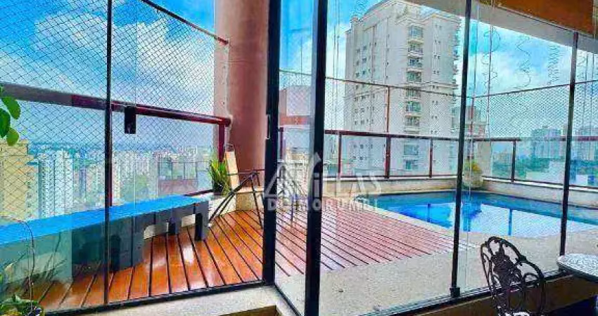 Penthouse com 4 dormitórios à venda, 449 m² por r$ 4.500.000,00 - vila suzana - são paulo/sp