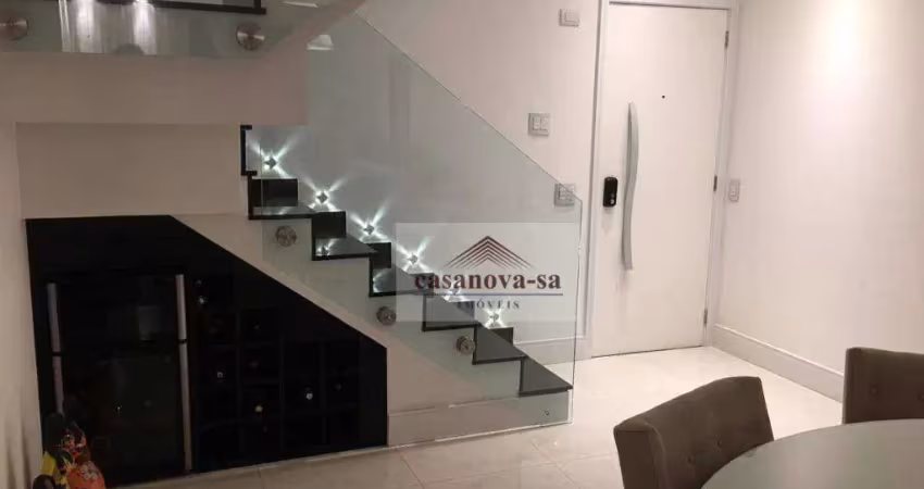 Apartamento duplex com 2 dormitórios à venda, 149 m² por r$ 1.800.000,00 - jardim - santo andré/sp