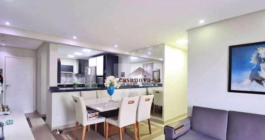 Apartamento com 3 dormitórios à venda, 93 m² por R$ 750.000,00 - Vila Bastos - Santo André/SP