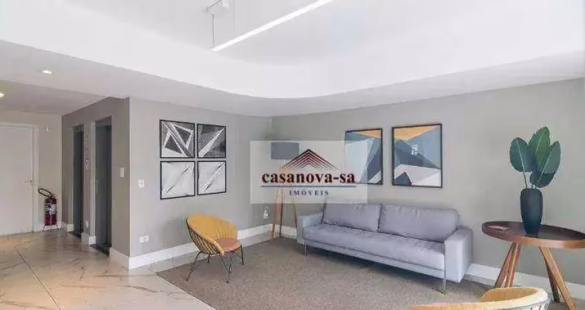 Apartamento com 1 dormitório para alugar, 60 m² por r$ 2.486,00/mês - jardim - santo andré/sp