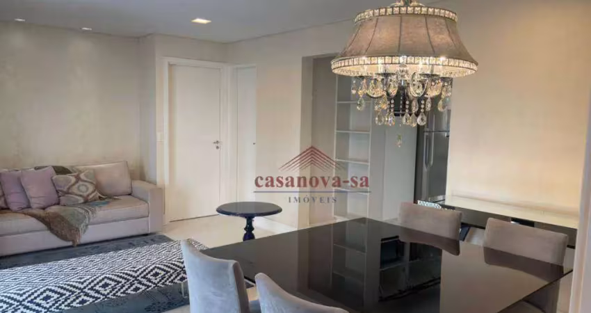 Apartamento com 3 dormitórios para alugar, 120 m² por r$ 8.414,00/mês - jardim - santo andré/sp