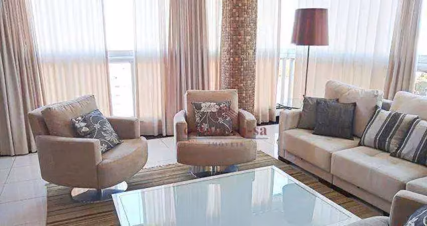 Apartamento com 3 dormitorios sendo 2 suites  para alugar, 160 m² por r$ 9.935/mês - jardim - santo andré/sp