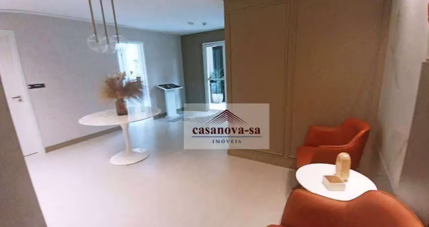 Apartamento com 2 dormitórios para alugar, 47 m² por r$ 2.981,00/mês - centro - santo andré/sp