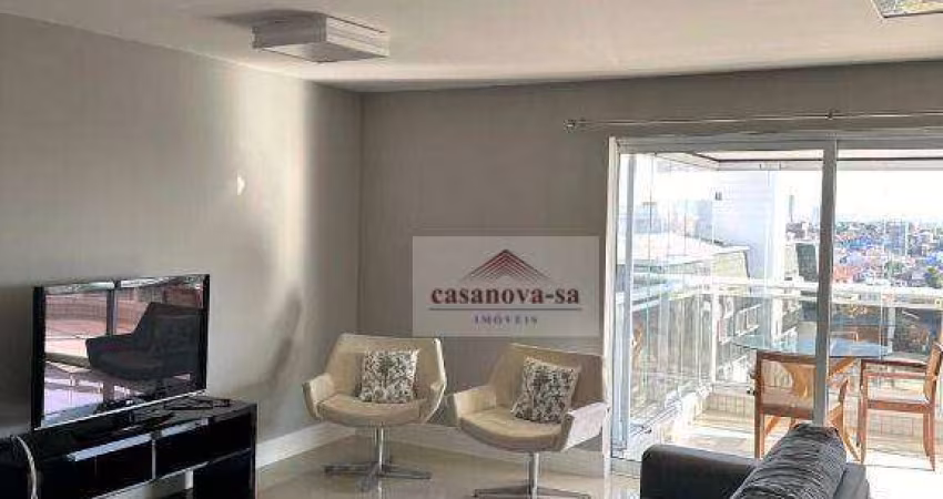 Apartamento com 3 dormitórios para alugar, 150 m² por R$ 9.420,00/mês - Campestre - Santo André/SP