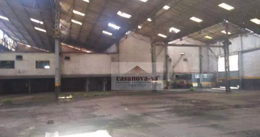 Galpão para alugar, 8000 m² por r$ 65.000,00/mês - utinga - santo andré/sp