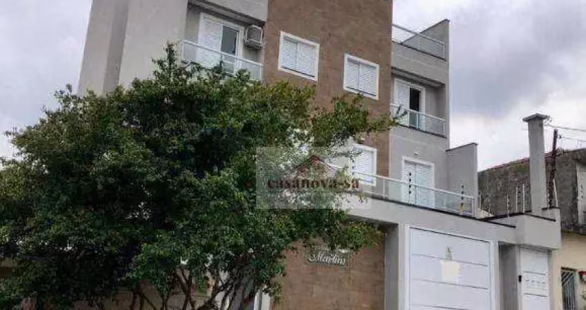 Apartamento com 2 dormitórios à venda, 56 m² por R$ 425.000,00 - Vila Scarpelli - Santo André/SP
