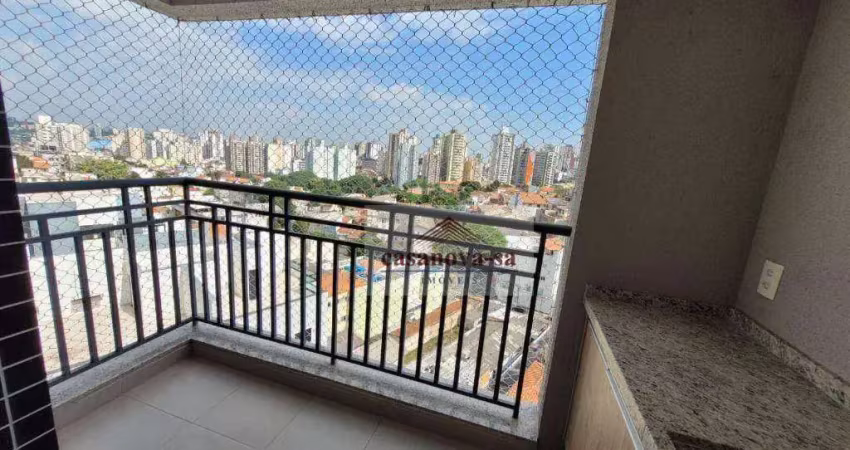 Apartamento para alugar, 77 m² por r$ 4.312,26/mês - vila scarpelli - santo andré/sp