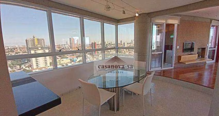 Apartamento  205 m² - venda por R$ 2.550.000 ou aluguel por R$ 12.568/mês - Jardim - Santo André/SP