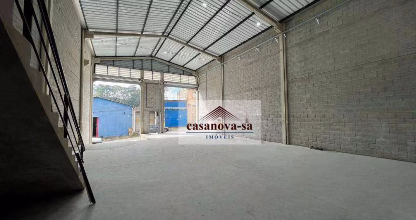 Galpão para alugar, 355 m² por R$ 13.100,00/mês - Vila Carlina - Mauá/SP